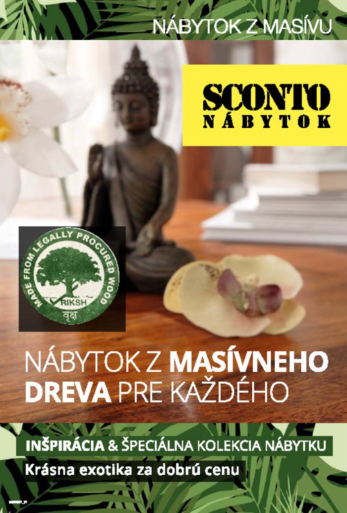 Katalóg Sconto Nábytok v Bratislava | NÁBYTOK Z MASÍVU | 29. 5. 2023 - 31. 12. 2023