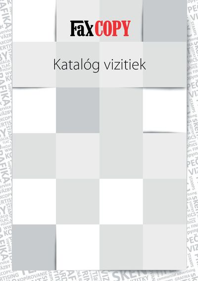 Katalóg Faxcopy | FaxCOPY vizitiek | 24. 11. 2023 - 31. 12. 2023