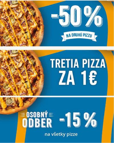 Ponuky Reštaurácia v Bratislava | -50% de Domino's Pizza | 1. 2. 2024 - 29. 2. 2024