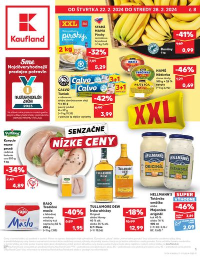 Ponuky Supermarkety v Stupava | V Kauflande ceny  de Kaufland | 22. 2. 2024 - 28. 2. 2024