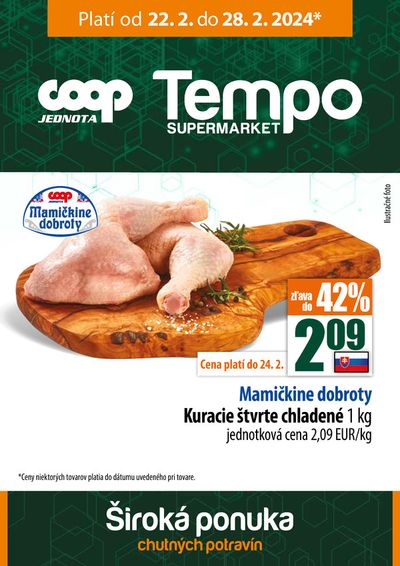 Ponuky Supermarkety v Stupava | Leták COOP Jednota de COOP Jednota | 22. 2. 2024 - 28. 2. 2024