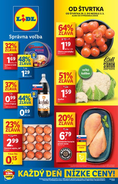 Ponuky Supermarkety v Trnava | Platný od 29. 02. 2024 de Lidl | 29. 2. 2024 - 3. 3. 2024