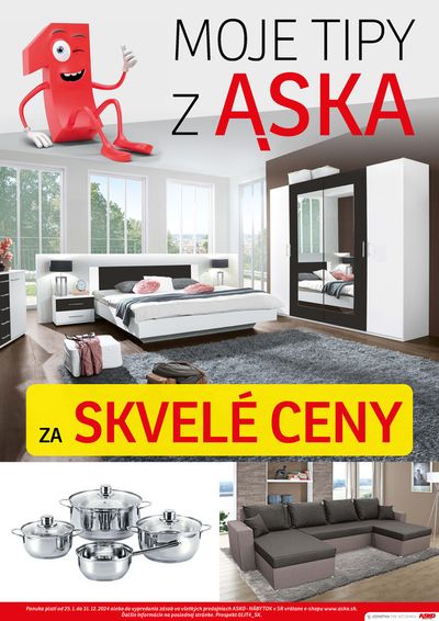 Ponuky Dom a Záhrada v Prievidza | Jedníkove tipy de Asko Nabytok | 7. 3. 2024 - 31. 3. 2024