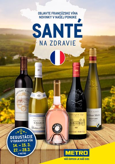 Ponuky Supermarkety v Rajecké Teplice | Objavte francúzske vína de METRO | 15. 3. 2024 - 28. 3. 2024