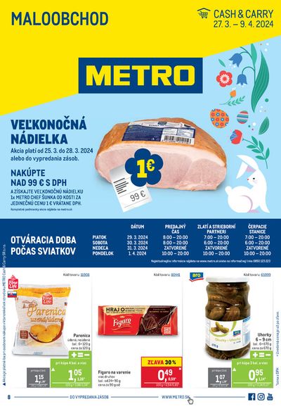 Katalóg METRO v Nitra | Maloobchod 27. 3. – 9. 4. 2024  | 27. 3. 2024 - 9. 4. 2024