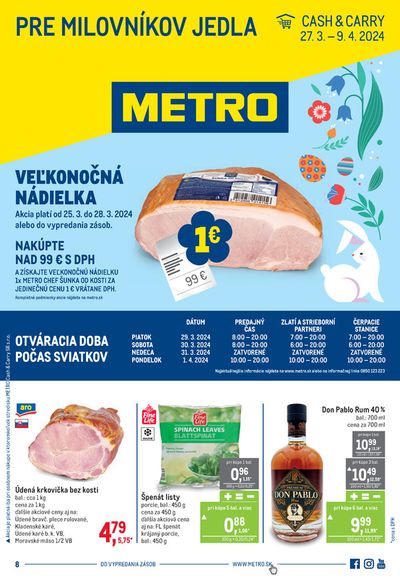 Katalóg METRO v Nitra | Pre milovníkov jedla 27. 3. – 9. 4. 2024  | 27. 3. 2024 - 9. 4. 2024