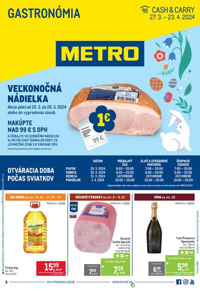 Katalóg METRO v Svätý Jur | Gastronómia | 27. 3. 2024 - 23. 4. 2024