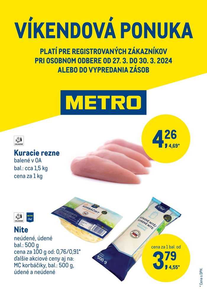 Katalóg METRO v Nitra | Víkendová ponuka | 27. 3. 2024 - 30. 3. 2024
