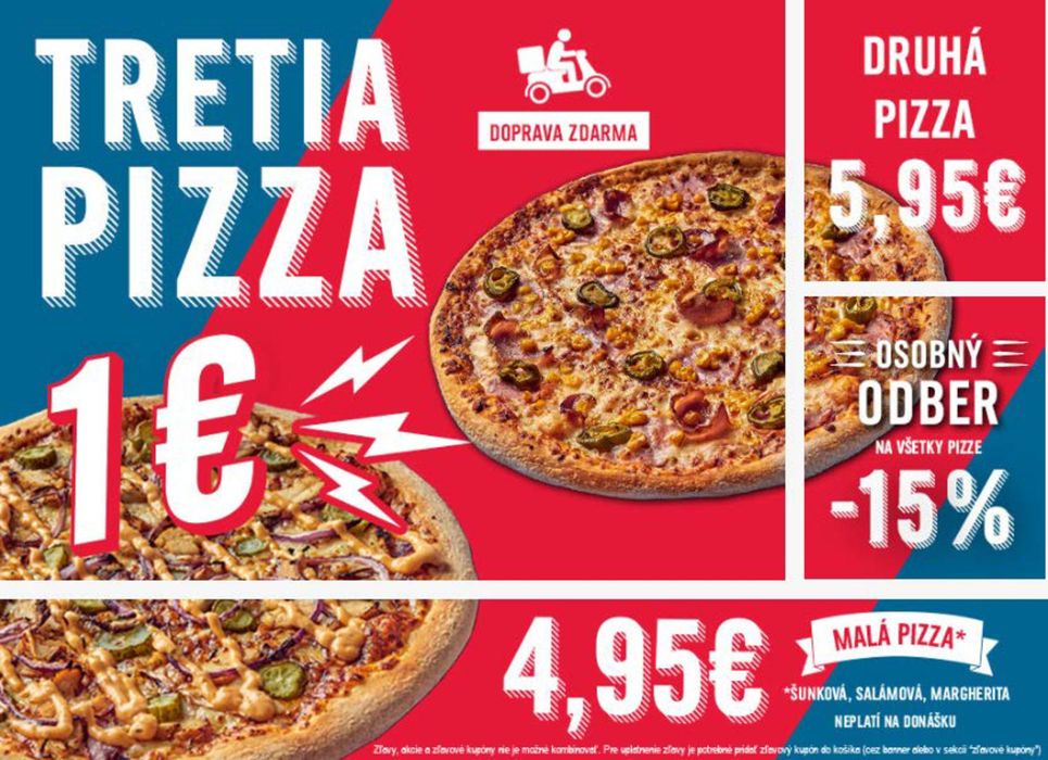 Katalóg Domino's Pizza v Bratislava | - 15%  | 12. 4. 2024 - 30. 4. 2024