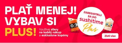 Ponuky Reštaurácia v Bratislava | Využívaj zľavy na každý nákup  de Sushi Time | 15. 4. 2024 - 30. 4. 2024