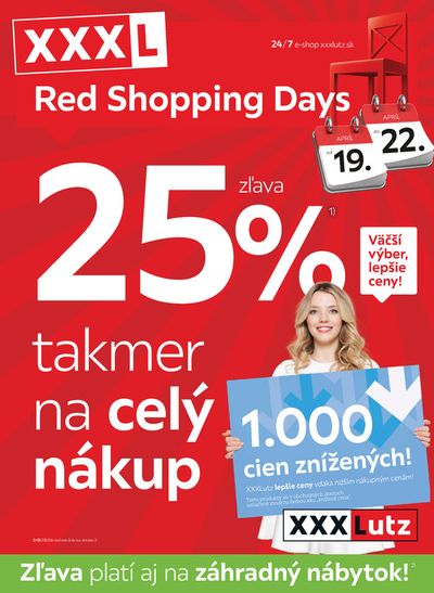 Katalóg XXXLutz v Banská Bystrica | Zľava 25 % na takmer celý nákup  | 24. 4. 2024 - 28. 4. 2024
