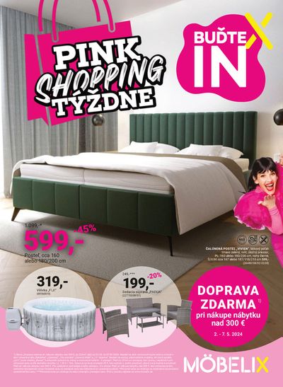 Katalóg Möbelix v Prešov | Pink shopping týždne  | 2. 5. 2024 - 7. 5. 2024