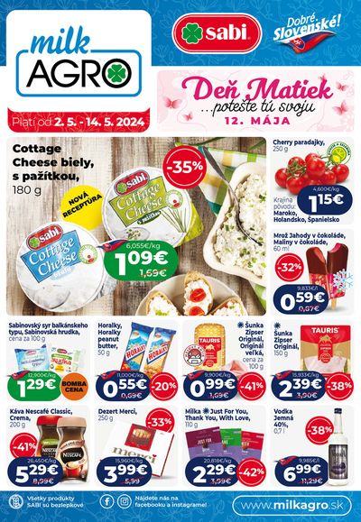 Katalóg Milk Agro v Košice | Platí od 2. 5. - 14. 5. 2024  | 2. 5. 2024 - 14. 5. 2024