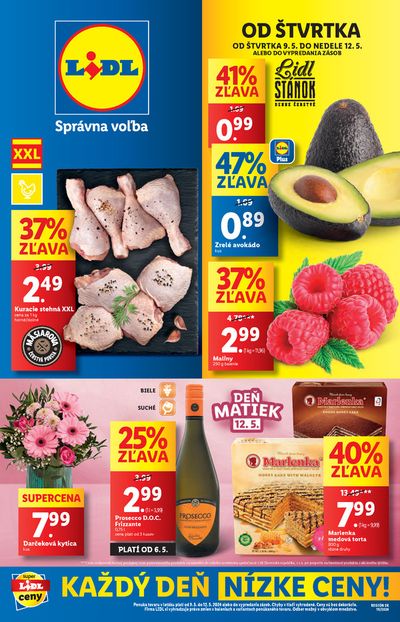 Ponuky Supermarkety v Moldava nad Bodvou | Platný od 09. 05. 2024 de Lidl | 9. 5. 2024 - 12. 5. 2024