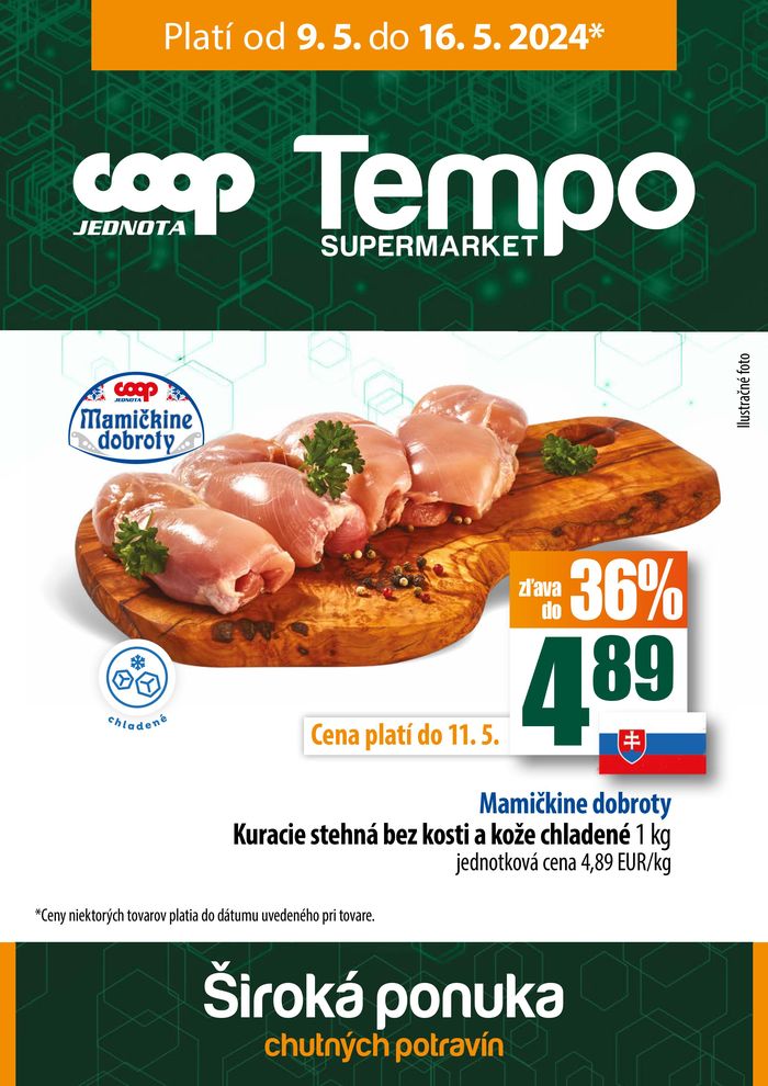 Katalóg COOP Jednota v Topoľčany | Široká ponuka chutných potravín | 9. 5. 2024 - 16. 5. 2024
