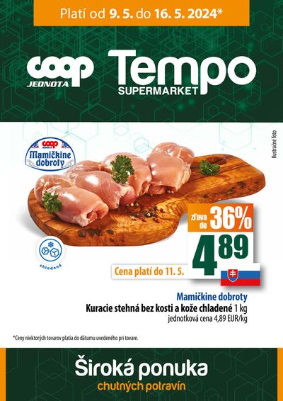 Katalóg COOP Jednota v Dunajská Streda | Široká ponuka chutných potravín | 9. 5. 2024 - 16. 5. 2024