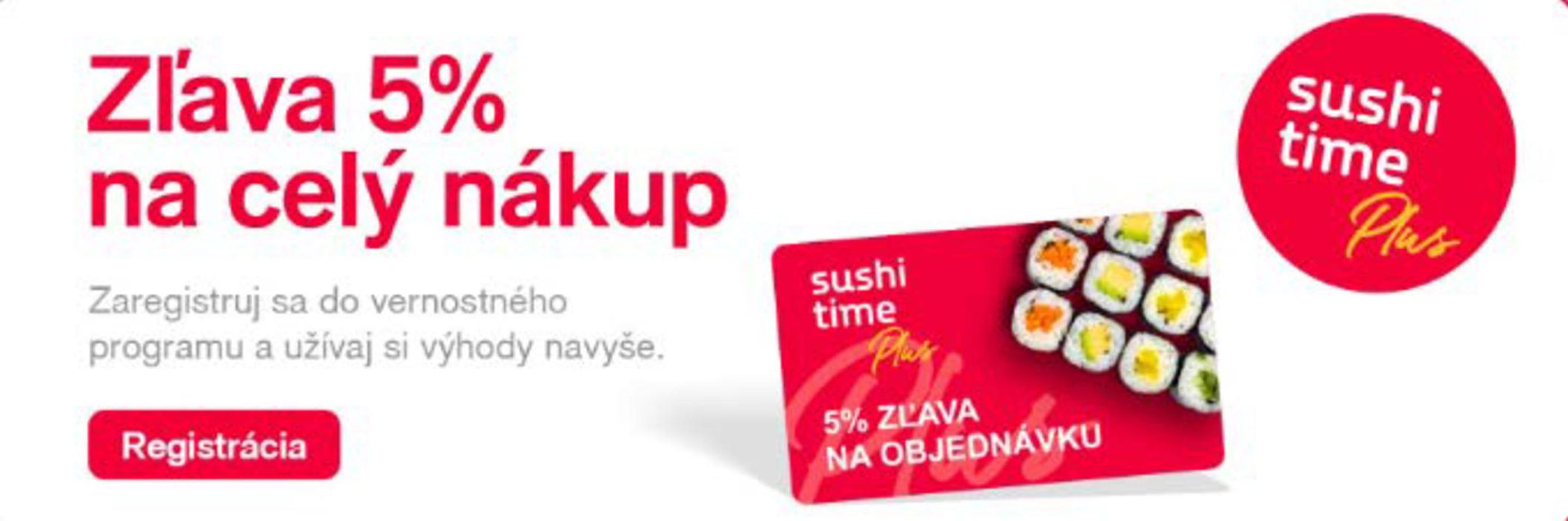 Katalóg Sushi Time | Zľava 5% | 10. 5. 2024 - 24. 5. 2024
