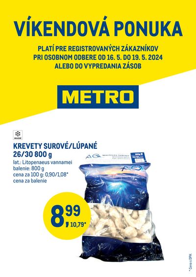 Katalóg METRO v Rajecké Teplice | Víkendová ponuka - krevety | 16. 5. 2024 - 19. 5. 2024