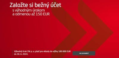 Katalóg Unicredit Bank v Sládkovičovo | Založte si bežný účet | 16. 5. 2024 - 30. 6. 2024