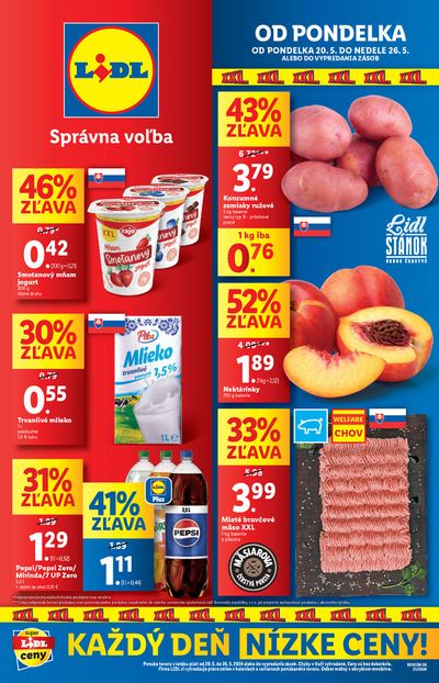 Ponuky Supermarkety v Poprad | Platný od 20. 05. 2024 de Lidl | 20. 5. 2024 - 26. 5. 2024