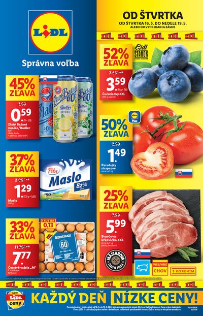 Ponuky Supermarkety v Poprad | Platný od 16. 05. 2024 de Lidl | 16. 5. 2024 - 19. 5. 2024