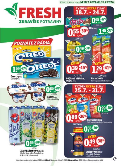 Ponuky Supermarkety v Košice | Východné Slovensko de Fresh | 18. 7. 2024 - 31. 7. 2024