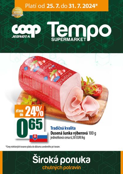 Ponuky Supermarkety v Žilina | Najlepšie ponuky pre lovcov výhodných ponúk de COOP Jednota | 25. 7. 2024 - 31. 7. 2024