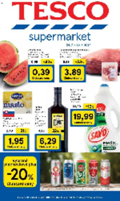 Ponuky Supermarkety v Banská Bystrica | Atraktívne špeciálne ponuky pre všetkých de Tesco | 25. 7. 2024 - 30. 7. 2024