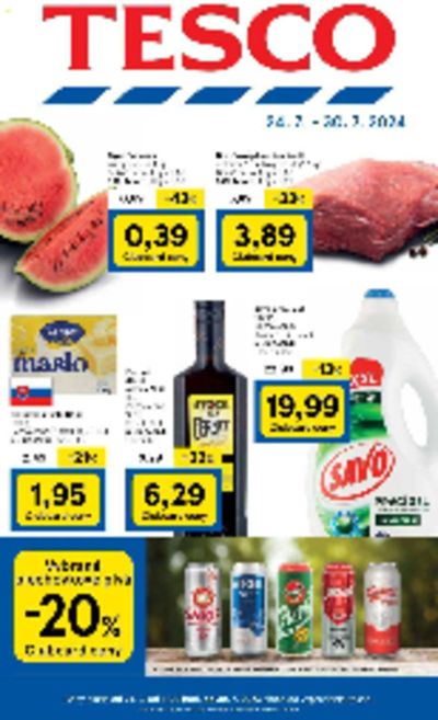 Ponuky Supermarkety v Banská Bystrica | Nové ponuky na objavenie de Tesco | 25. 7. 2024 - 30. 7. 2024