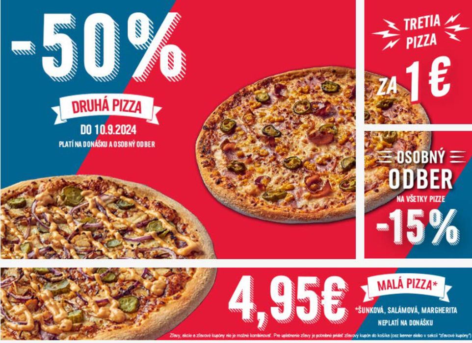 Katalóg Domino's Pizza | - 50% | 26. 7. 2024 - 25. 8. 2024
