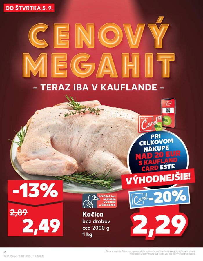 Katalóg Kaufland v Dolný Kubín | Najlepšie ponuky a zľavy | 5. 9. 2024 - 11. 9. 2024