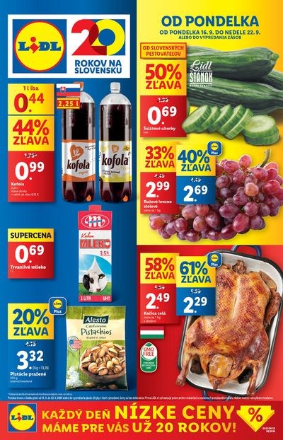 Katalóg Lidl v Galanta | Platný od 16. 09. 2024 | 16. 9. 2024 - 22. 9. 2024