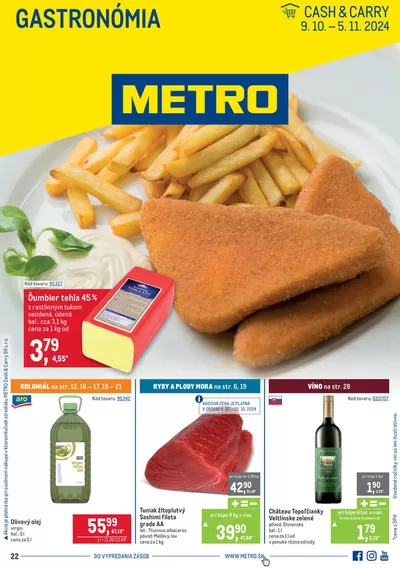 Katalóg METRO v Rajecké Teplice | Gastronómia | 10. 10. 2024 - 24. 10. 2024