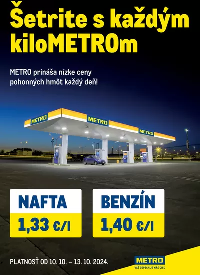 Katalóg METRO v Žilina | Šetrite s každým kiloMETROm | 10. 10. 2024 - 24. 10. 2024