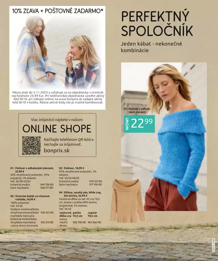 Katalóg BonPrix | BonPrix Pletenina S Detailmi | 15. 10. 2024 - 14. 1. 2025