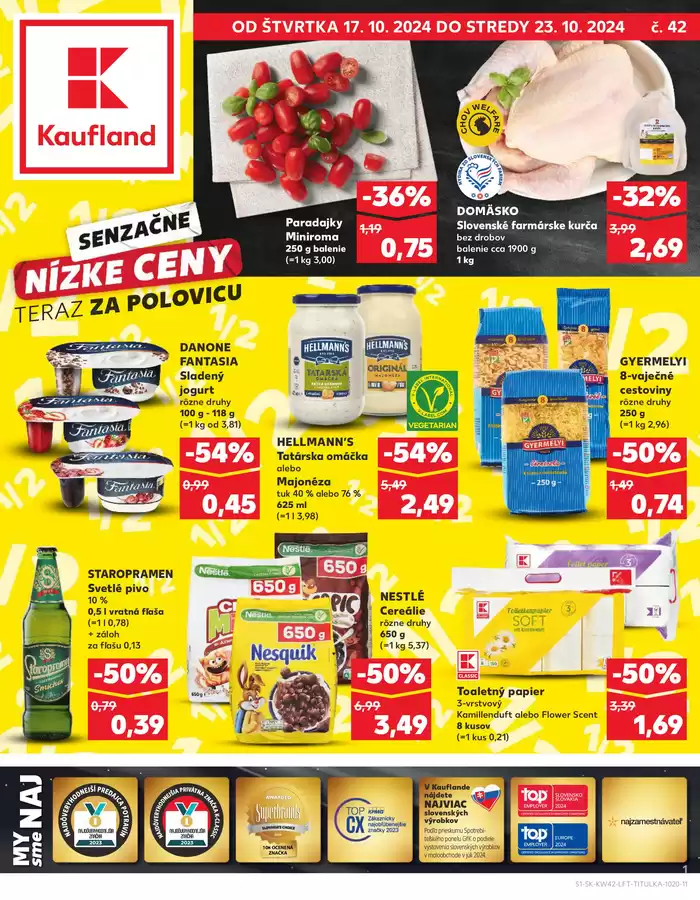 Katalóg Kaufland v Bytča | Atraktívne špeciálne ponuky pre všetkých | 17. 10. 2024 - 23. 10. 2024