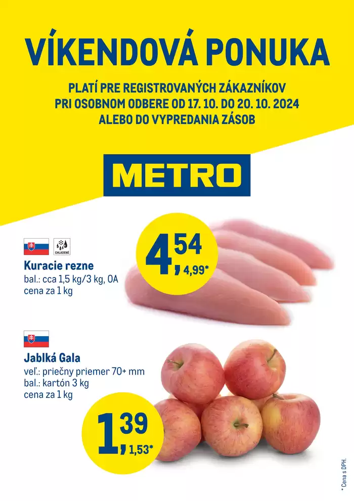 Katalóg METRO v Žilina | Víkendová ponuka | 17. 10. 2024 - 31. 10. 2024