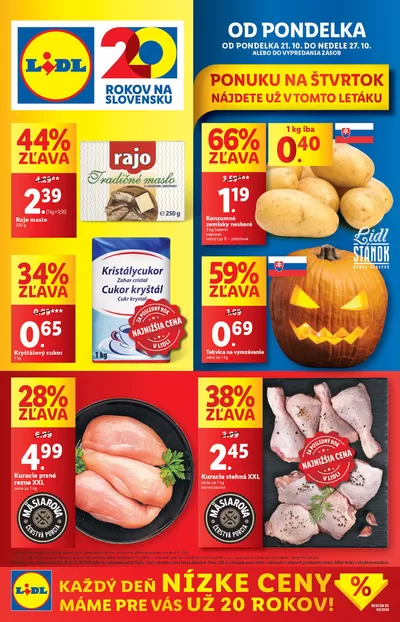 Katalóg Lidl v Gabčíkovo | Platný od pondelka 21. 10. 2024 | 21. 10. 2024 - 27. 10. 2024