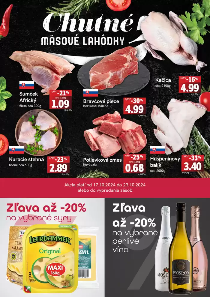 Katalóg Fresh v Dobšiná | Týždenná akcia FRESH Plus | 17. 10. 2024 - 23. 10. 2024