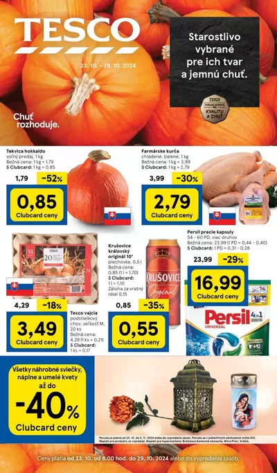 Ponuky Supermarkety v Leopoldov | Naše najlepšie výhodné ponuky de Tesco | 23. 10. 2024 - 29. 10. 2024