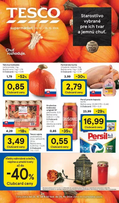 Katalóg Tesco | Naše najlepšie ponuky pre vás | 23. 10. 2024 - 29. 10. 2024