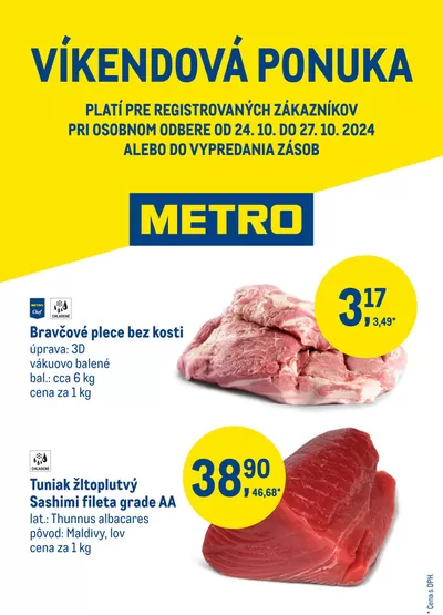 Katalóg METRO | Víkendová ponuka | 24. 10. 2024 - 7. 11. 2024