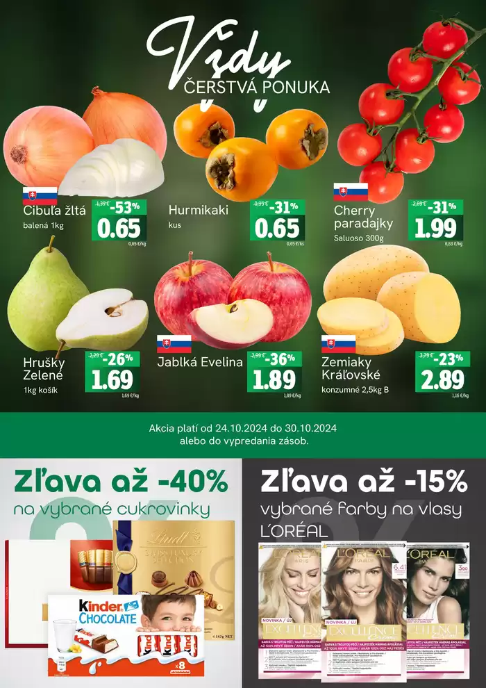 Katalóg Fresh v Košice | Týždenná akcia FRESH Plus | 24. 10. 2024 - 30. 10. 2024