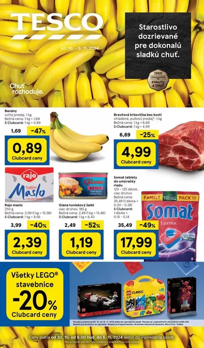 Ponuky Supermarkety v Leopoldov | Ušetrite teraz s našimi ponukami de Tesco | 30. 10. 2024 - 5. 11. 2024