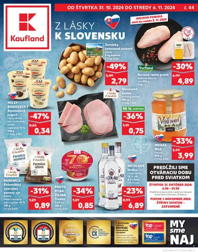 Katalóg Kaufland v Bratislava | Veľký výber ponúk | 31. 10. 2024 - 6. 11. 2024