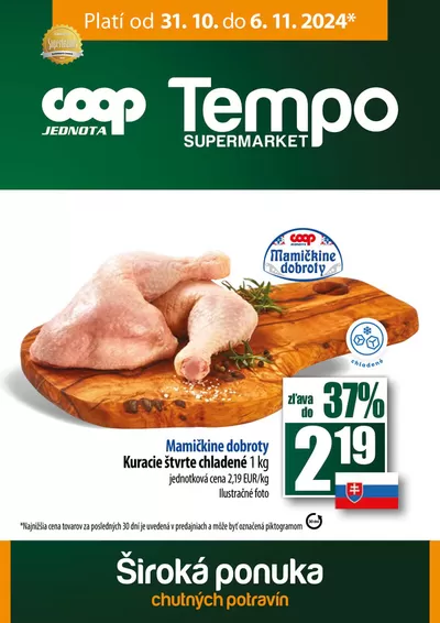 Katalóg COOP Jednota v Trenčín | Ušetrite teraz s našimi ponukami | 31. 10. 2024 - 6. 11. 2024