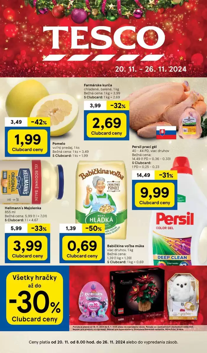 Katalóg Tesco v Banská Bystrica | Aktuálne špeciálne akcie | 20. 11. 2024 - 26. 11. 2024