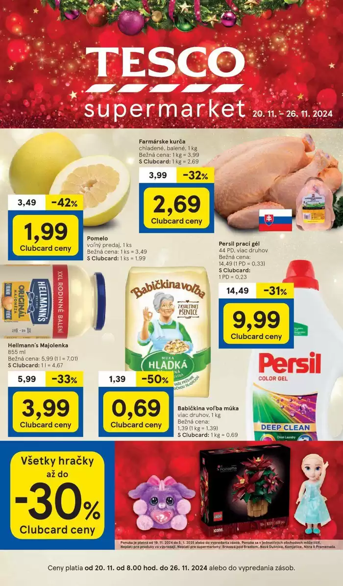 Katalóg Tesco | Exkluzívne ponuky a výhodné ponuky | 20. 11. 2024 - 26. 11. 2024