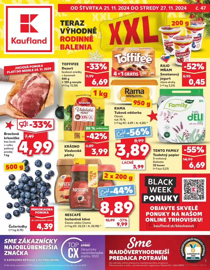 Katalóg Kaufland v Košice | Najlepšie ponuky pre šetrných | 21. 11. 2024 - 27. 11. 2024