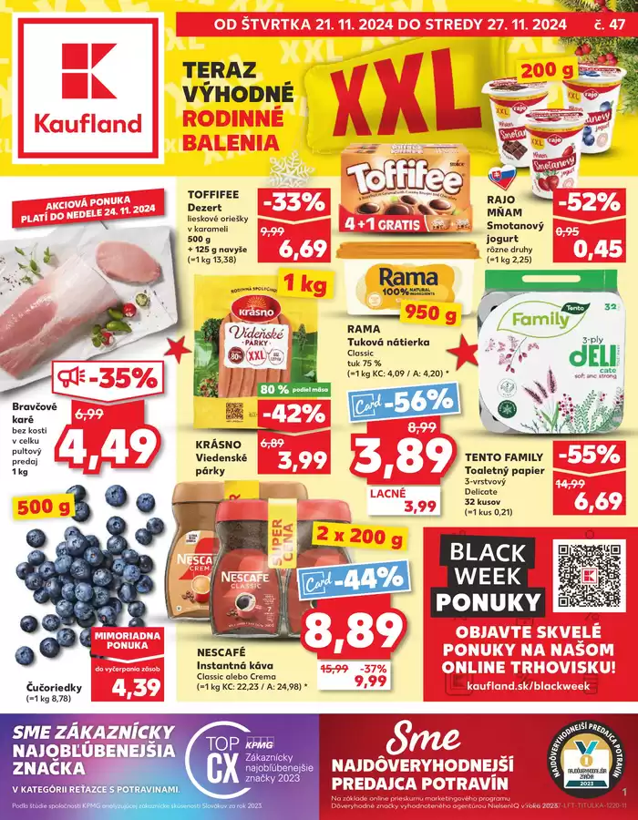 Katalóg Kaufland v Zlaté Moravce | Exkluzívne ponuky pre našich zákazníkov | 21. 11. 2024 - 27. 11. 2024